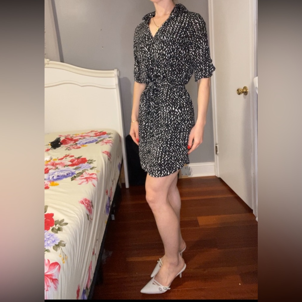 Black and white dress